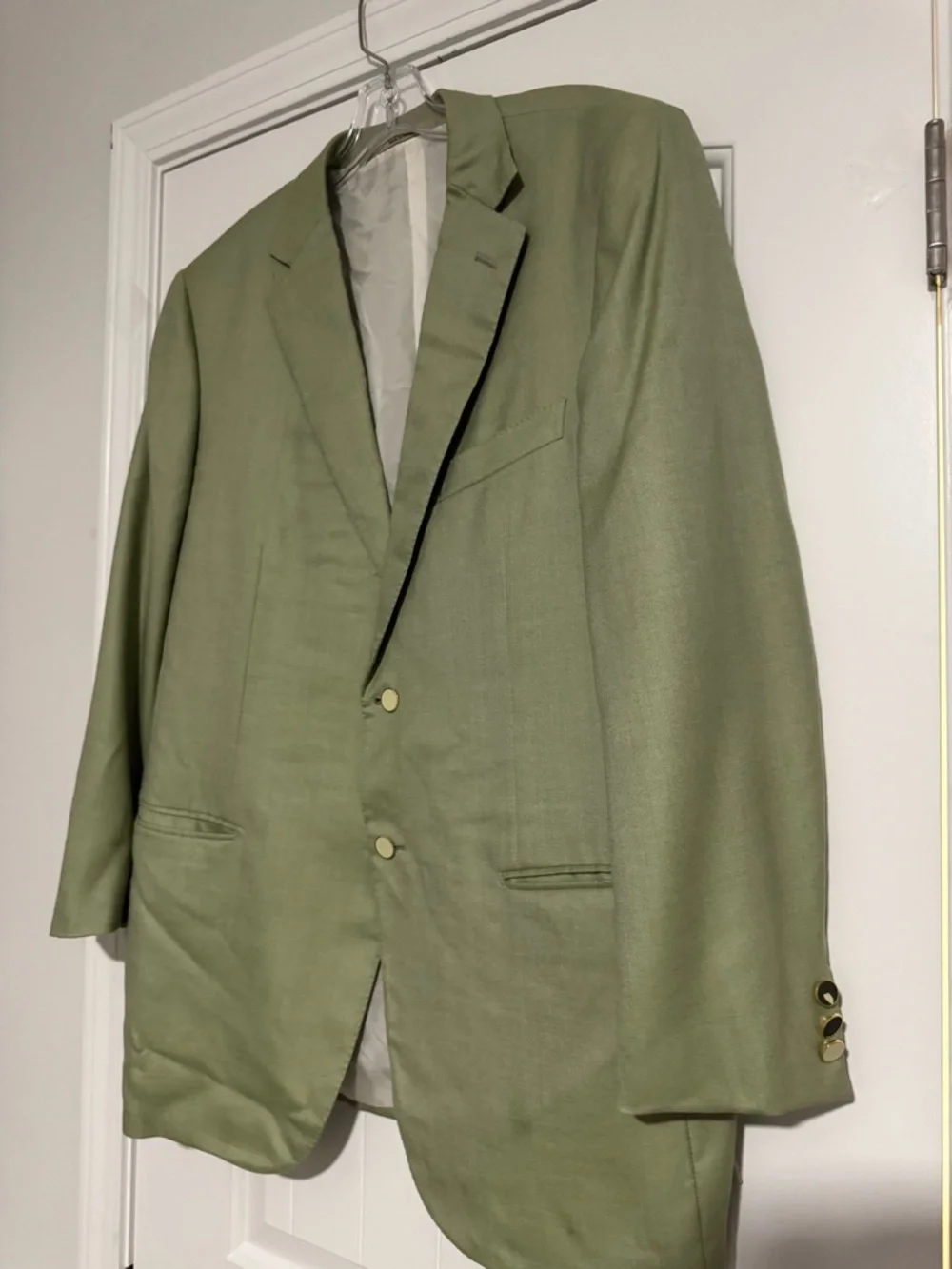 Sage Green Two-Button Sport Coat